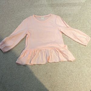 Crewcuts Girls Pink Ruffle shirt